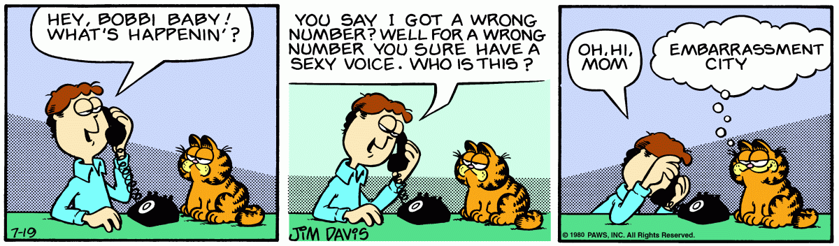 Garfield, July 19, 1980