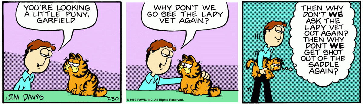 Garfield, July 30, 1980
