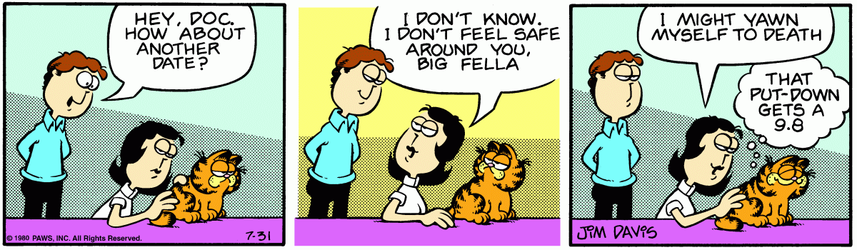 Garfield, July 31, 1980