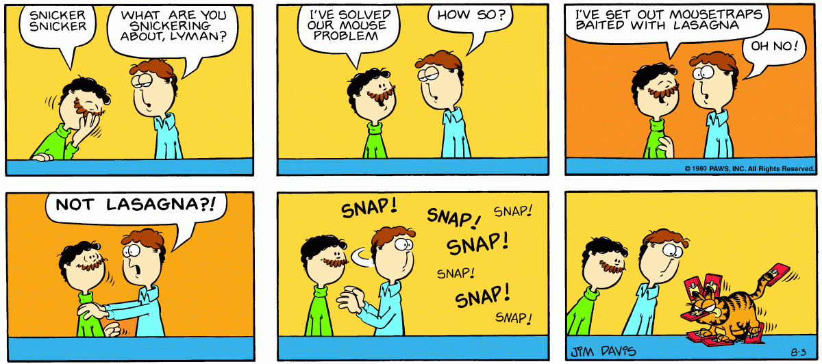 Garfield, August 3, 1980