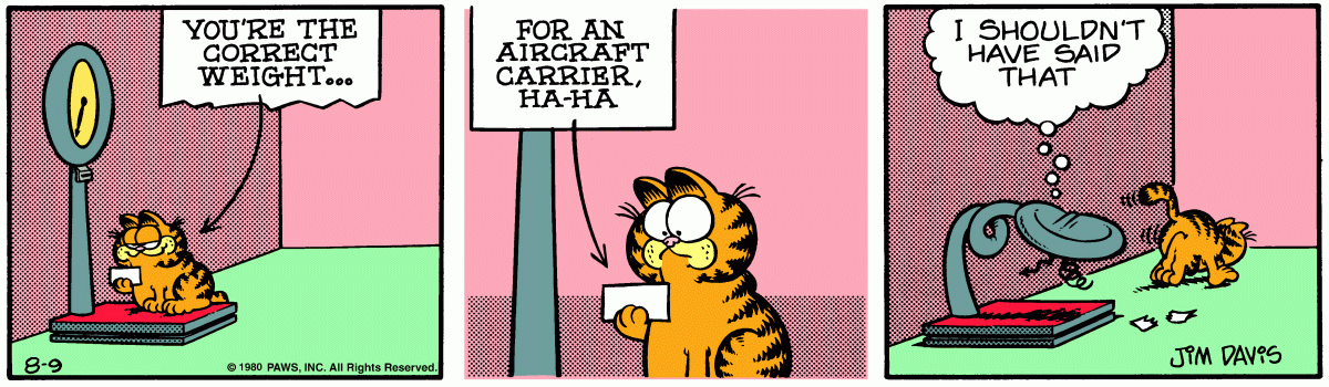Garfield, August 9, 1980