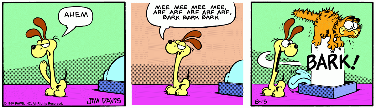 Garfield, August 13, 1980