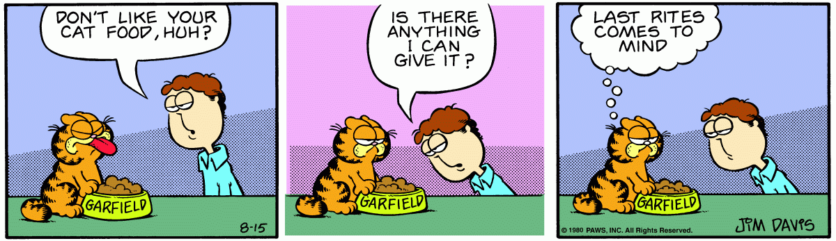 Garfield, August 15, 1980