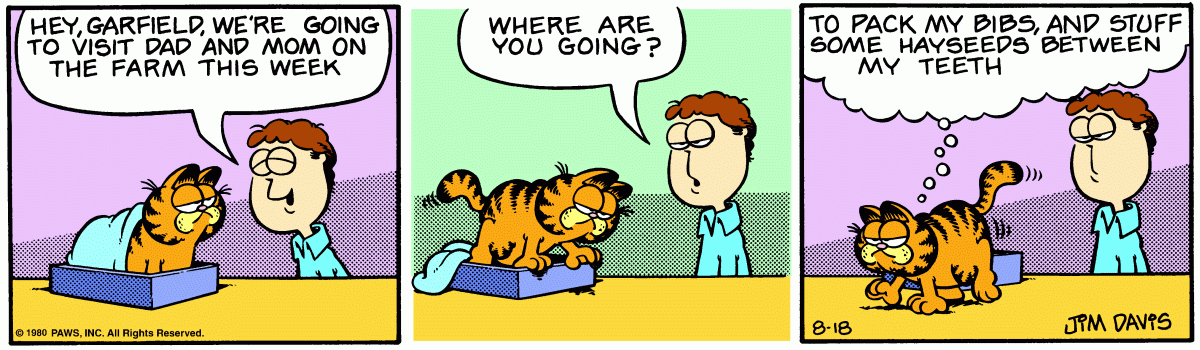Garfield, August 18, 1980