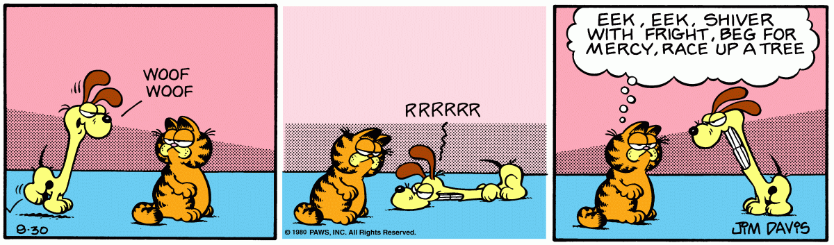 Garfield, August 30, 1980