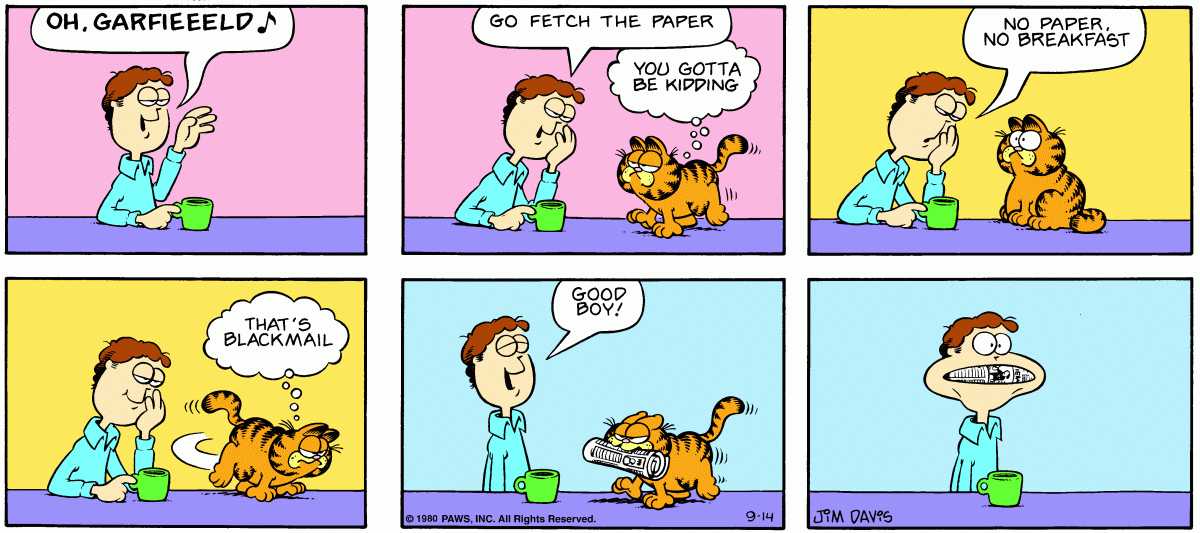 Garfield, September 14, 1980