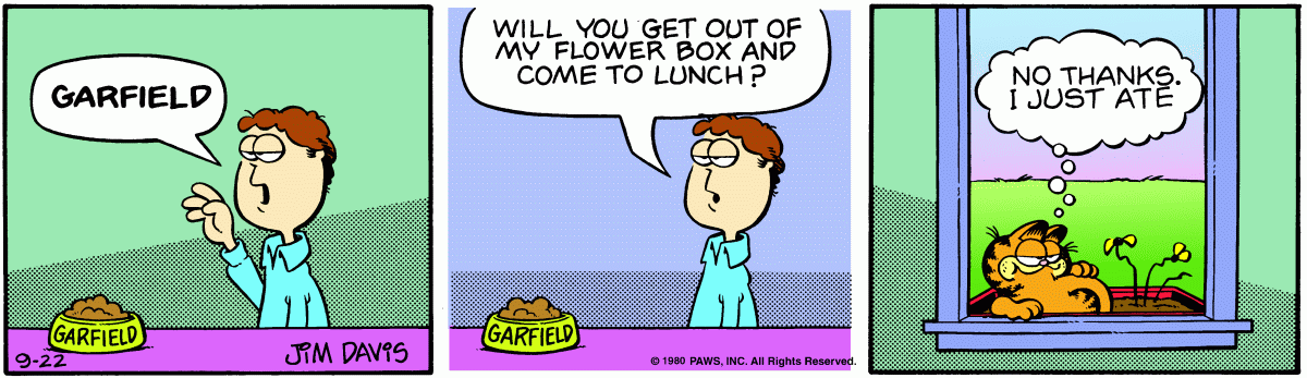 Garfield, September 22, 1980