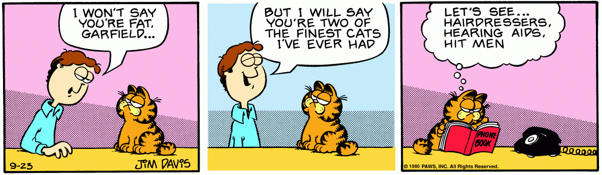 Garfield, September 23, 1980