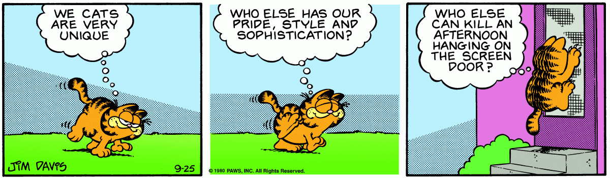 Garfield, September 25, 1980