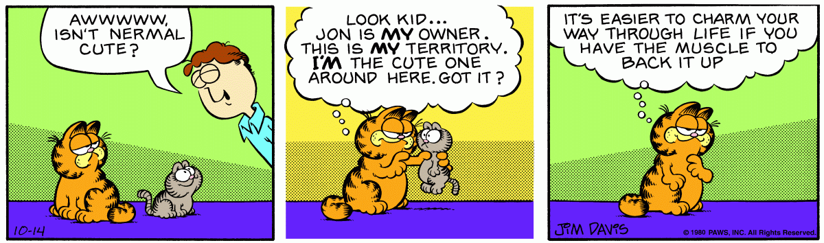 Garfield comic strip for Tuesday, October 14, 1980