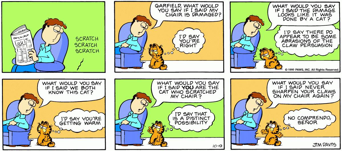 Garfield, October 19, 1980