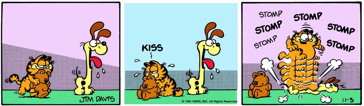 Garfield comic strip for Monday, November 3, 1980