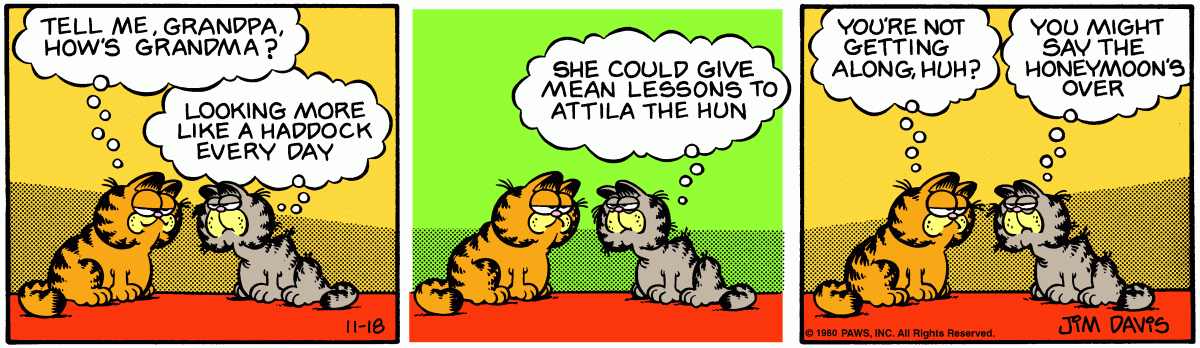 Garfield, November 18, 1980