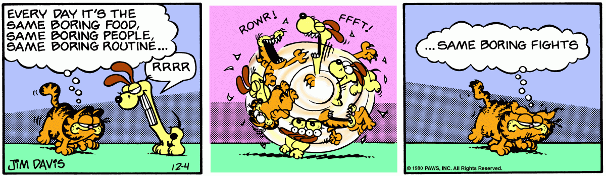 Garfield comic strip for Thursday, December 4, 1980
