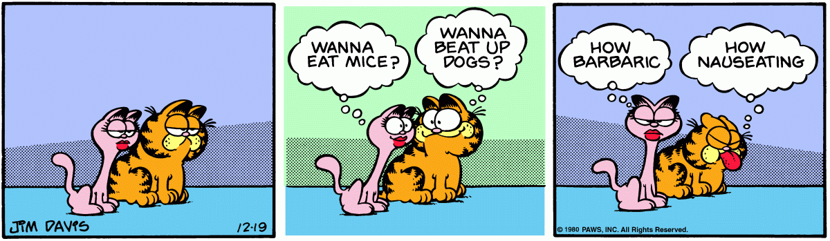 Garfield comic strip for Friday, December 19, 1980