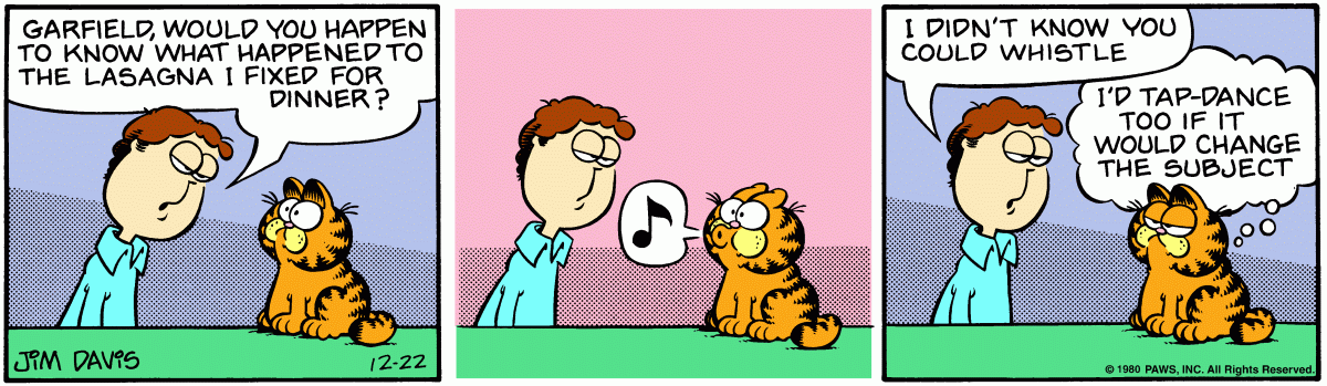Garfield, December 22, 1980