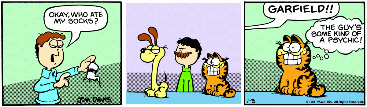Garfield, January 3, 1981