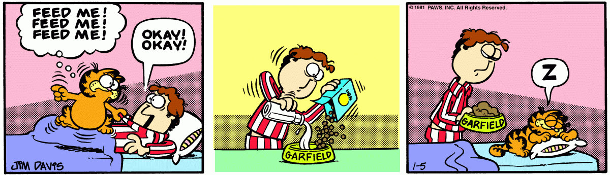 Garfield, January 5, 1981