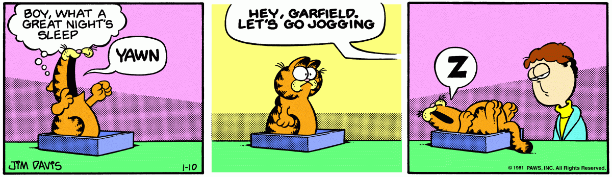 Garfield, January 10, 1981
