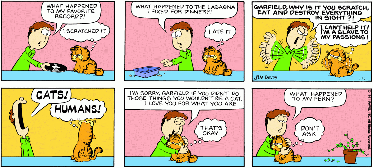 Garfield, January 11, 1981