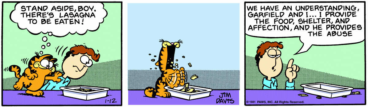Garfield, January 12, 1981