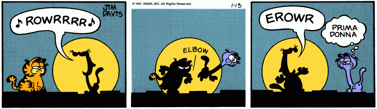 Garfield, January 13, 1981