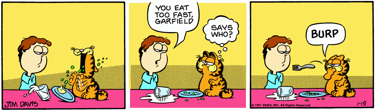 Garfield, January 15, 1981
