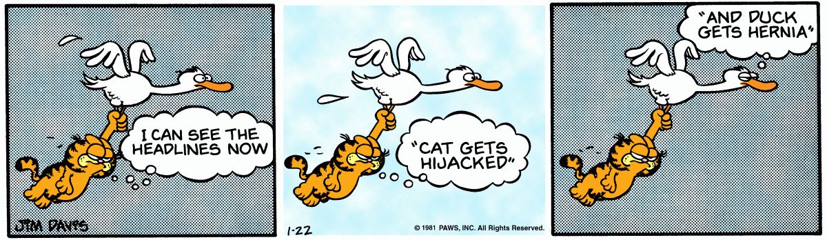 Garfield, January 22, 1981