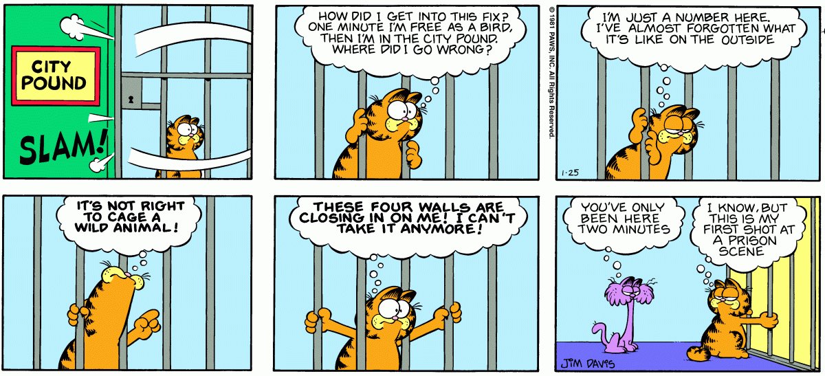 Garfield, January 25, 1981