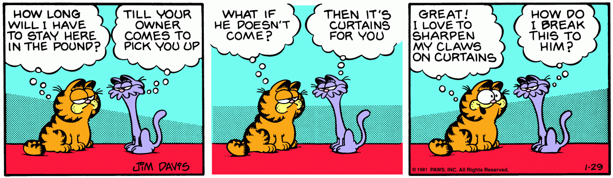 Garfield, January 29, 1981