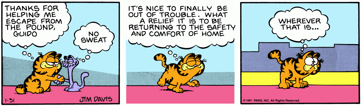Garfield, January 31, 1981