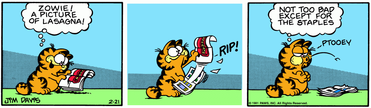 Garfield, February 21, 1981
