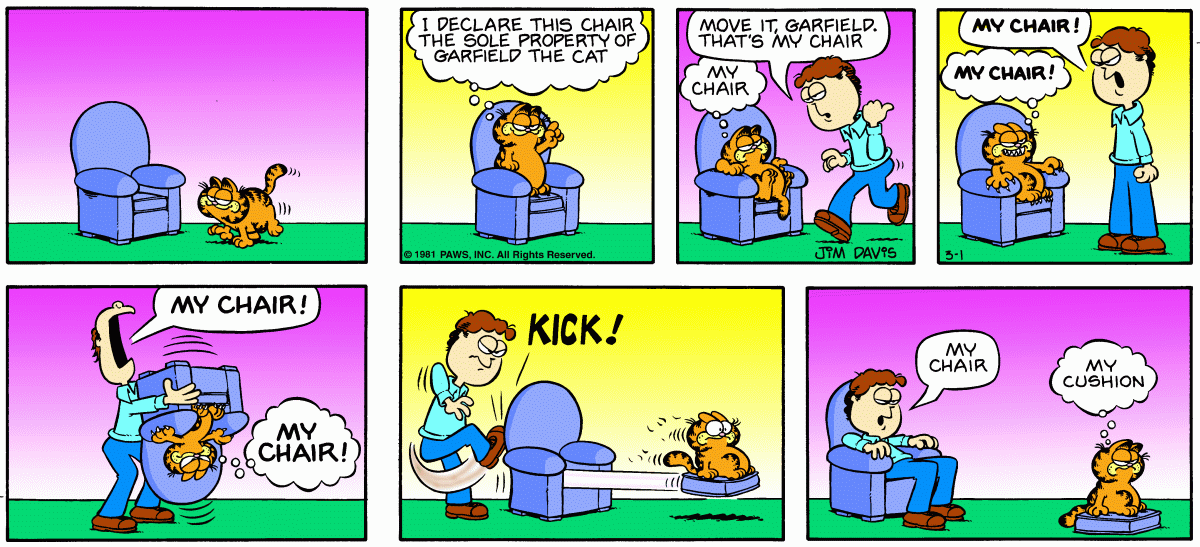 Garfield, March 1, 1981