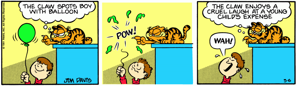 Garfield, March 6, 1981