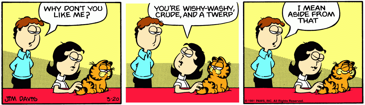 Garfield, March 20, 1981