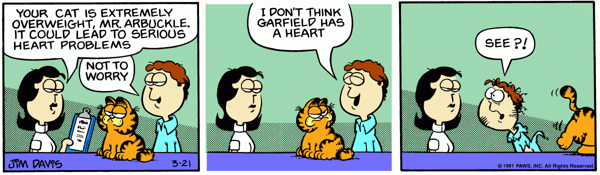 Garfield, March 21, 1981