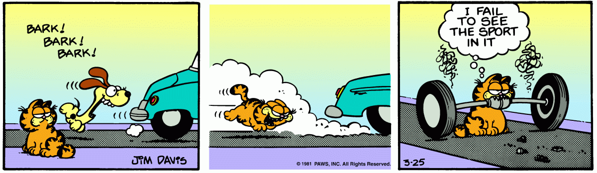 Garfield, March 25, 1981