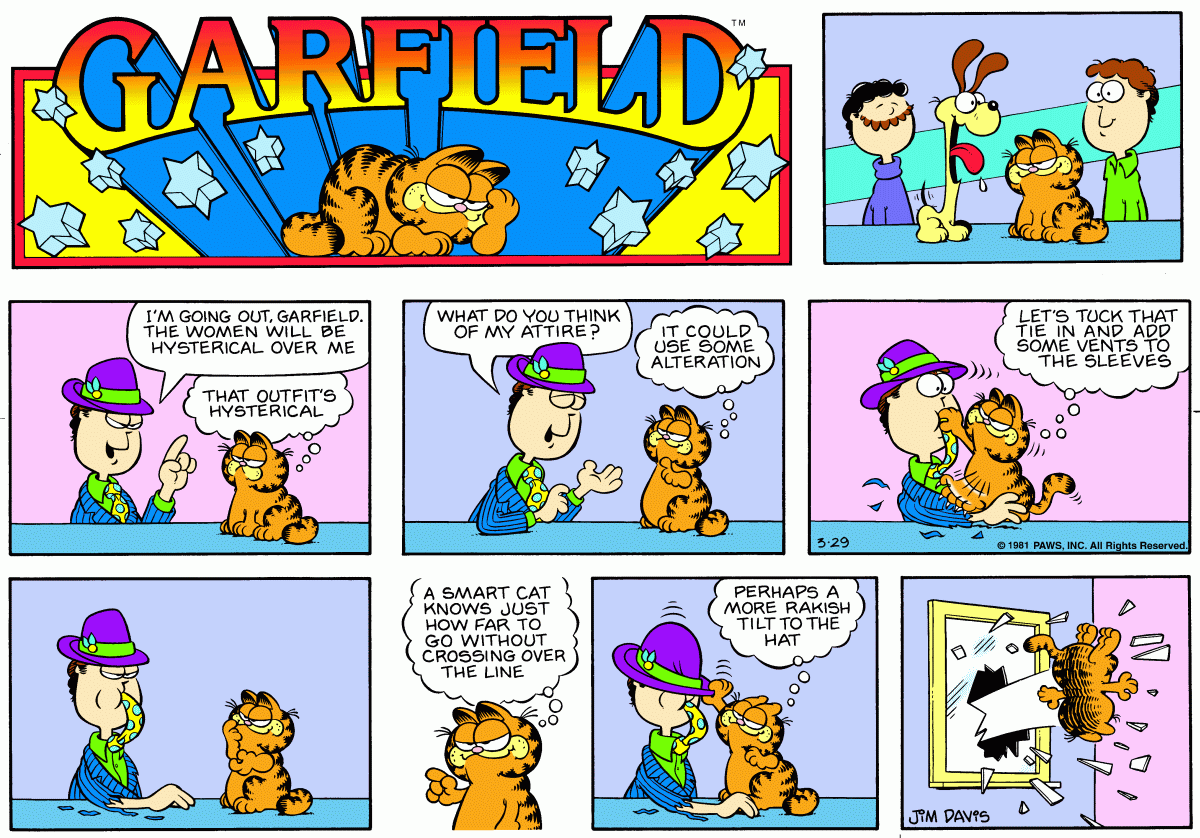 Garfield, March 29, 1981