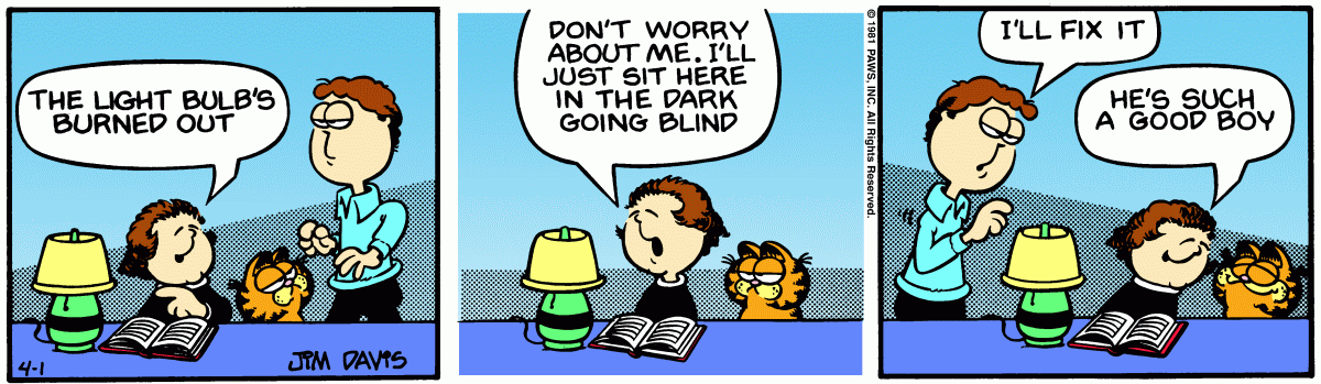 Garfield, April 1, 1981