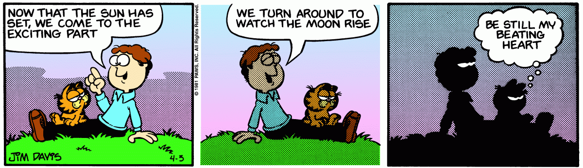 Garfield, April 3, 1981