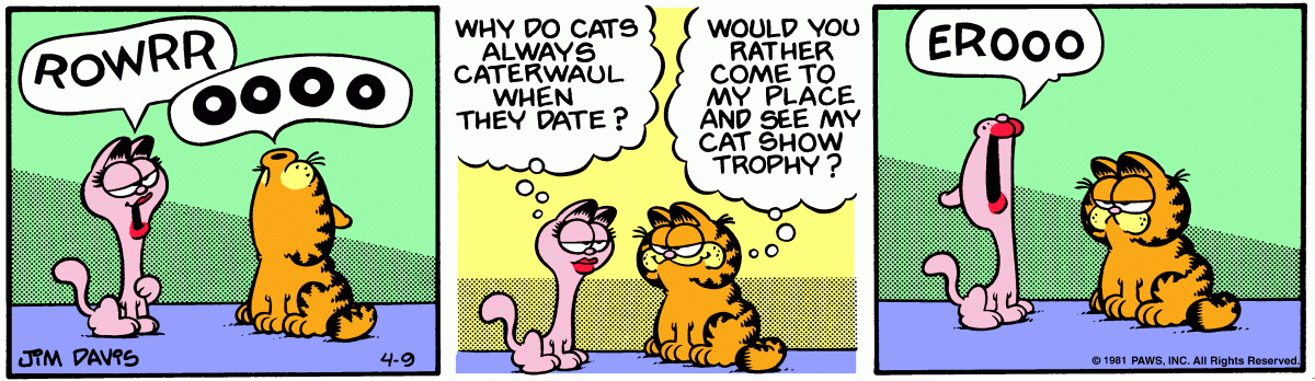 Garfield, April 9, 1981