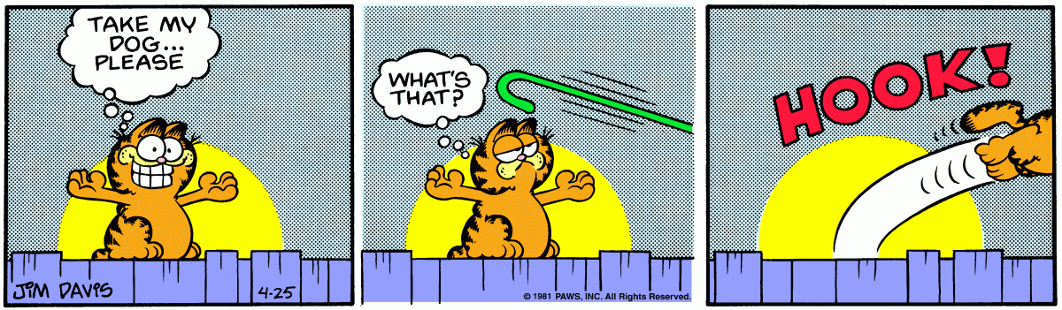 Garfield, April 25, 1981
