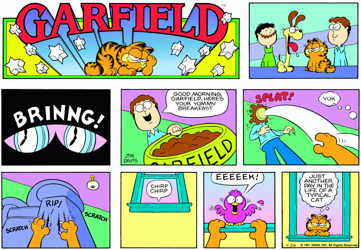 Garfield, April 26, 1981