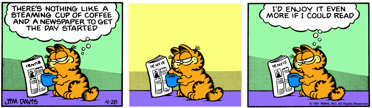 Garfield, April 28, 1981