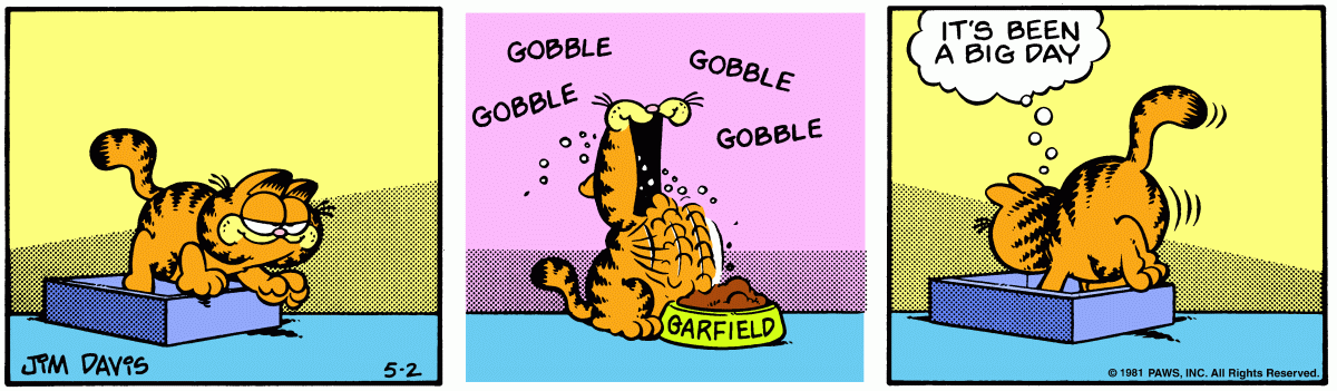 Garfield comic strip for Saturday, May 2, 1981