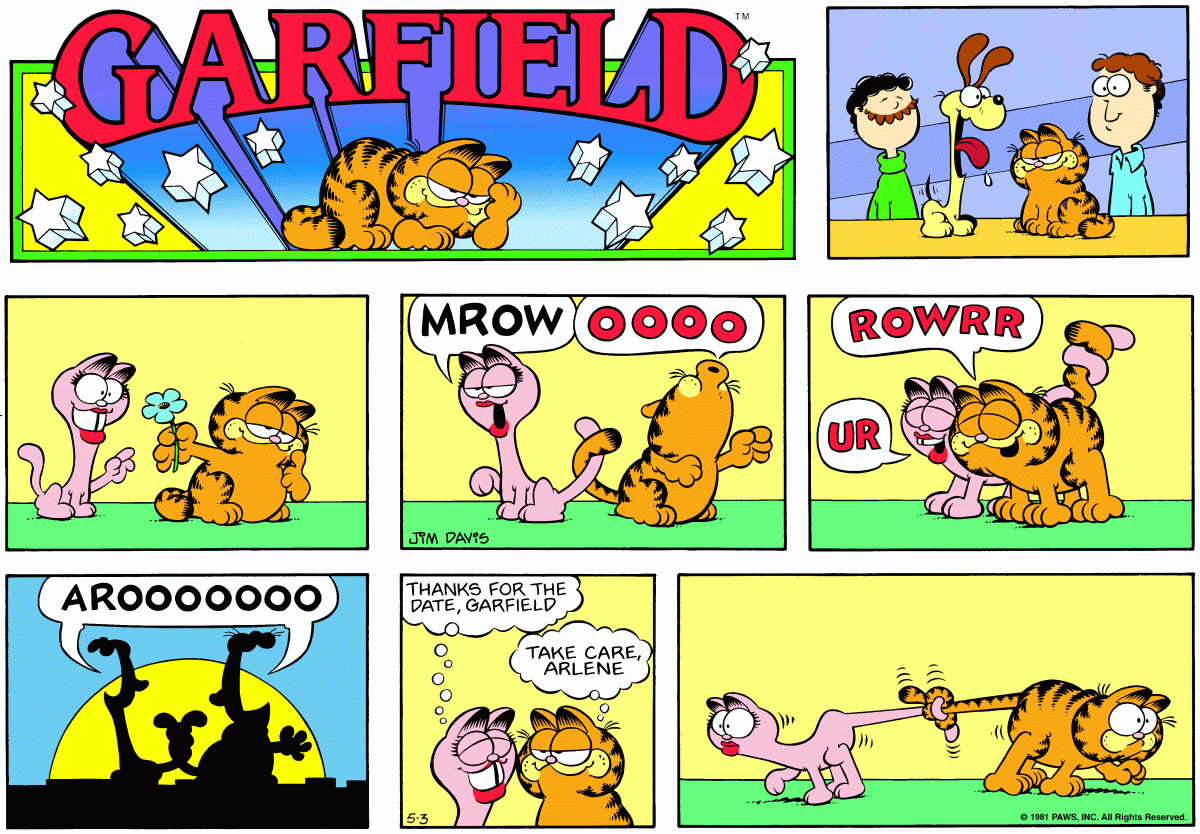 Garfield, May 3, 1981