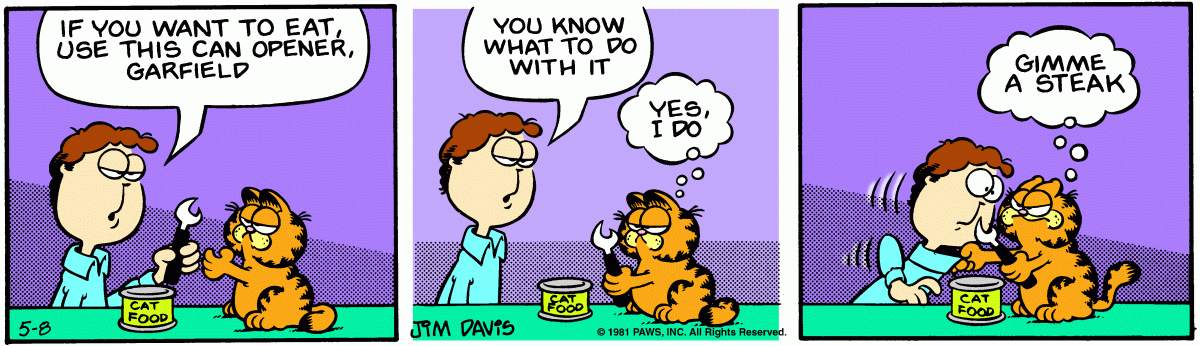 Garfield, May 8, 1981