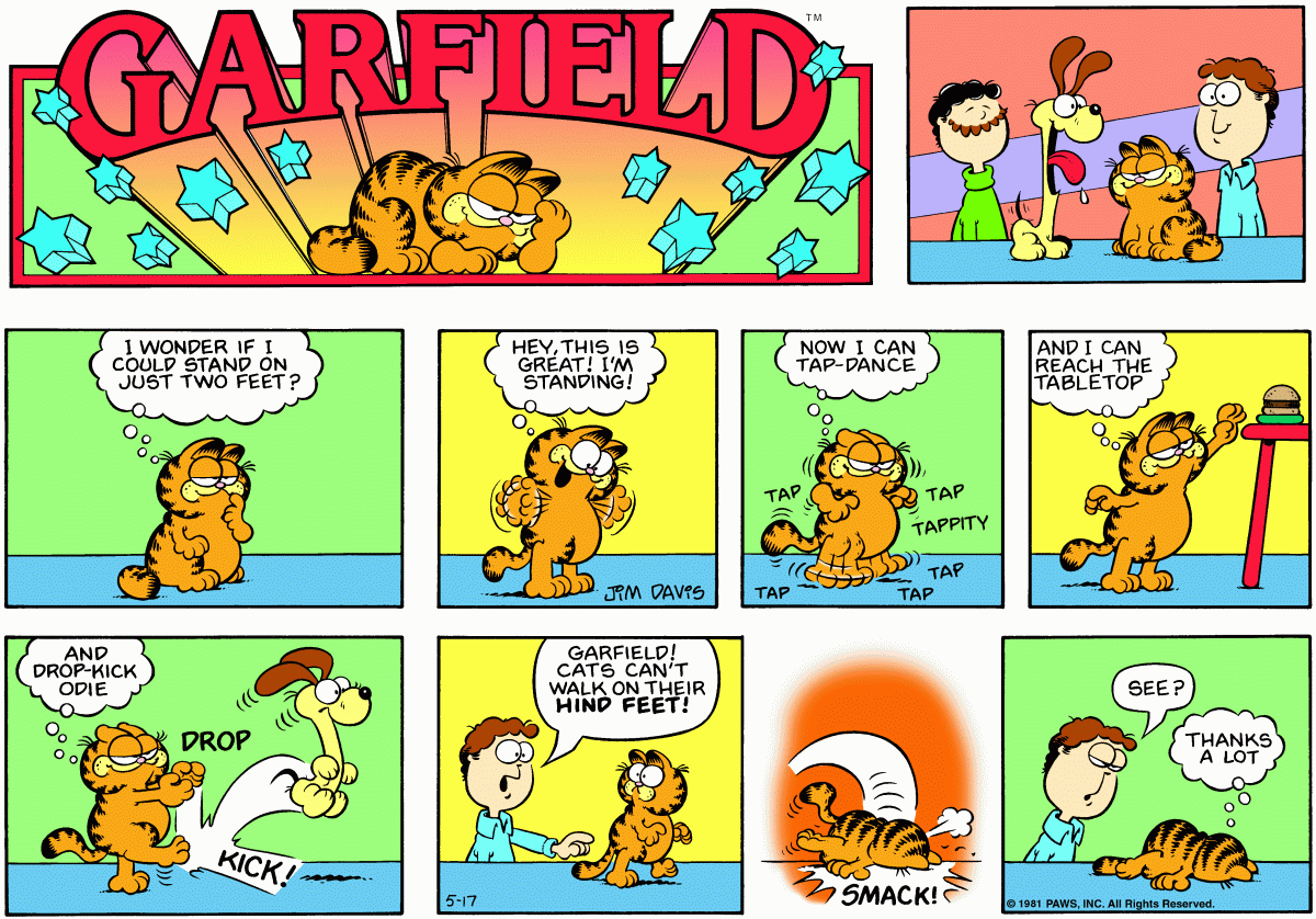 Garfield, May 17, 1981