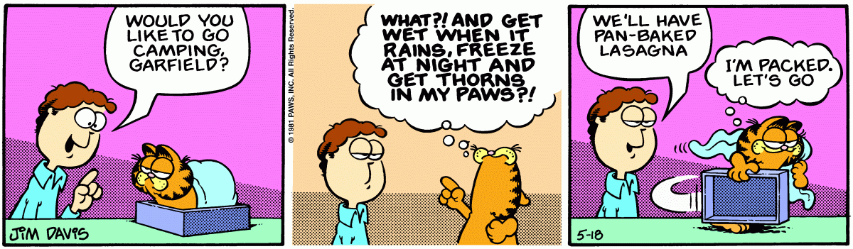 Garfield, May 18, 1981