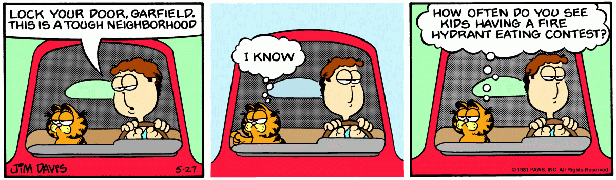 Garfield, May 27, 1981